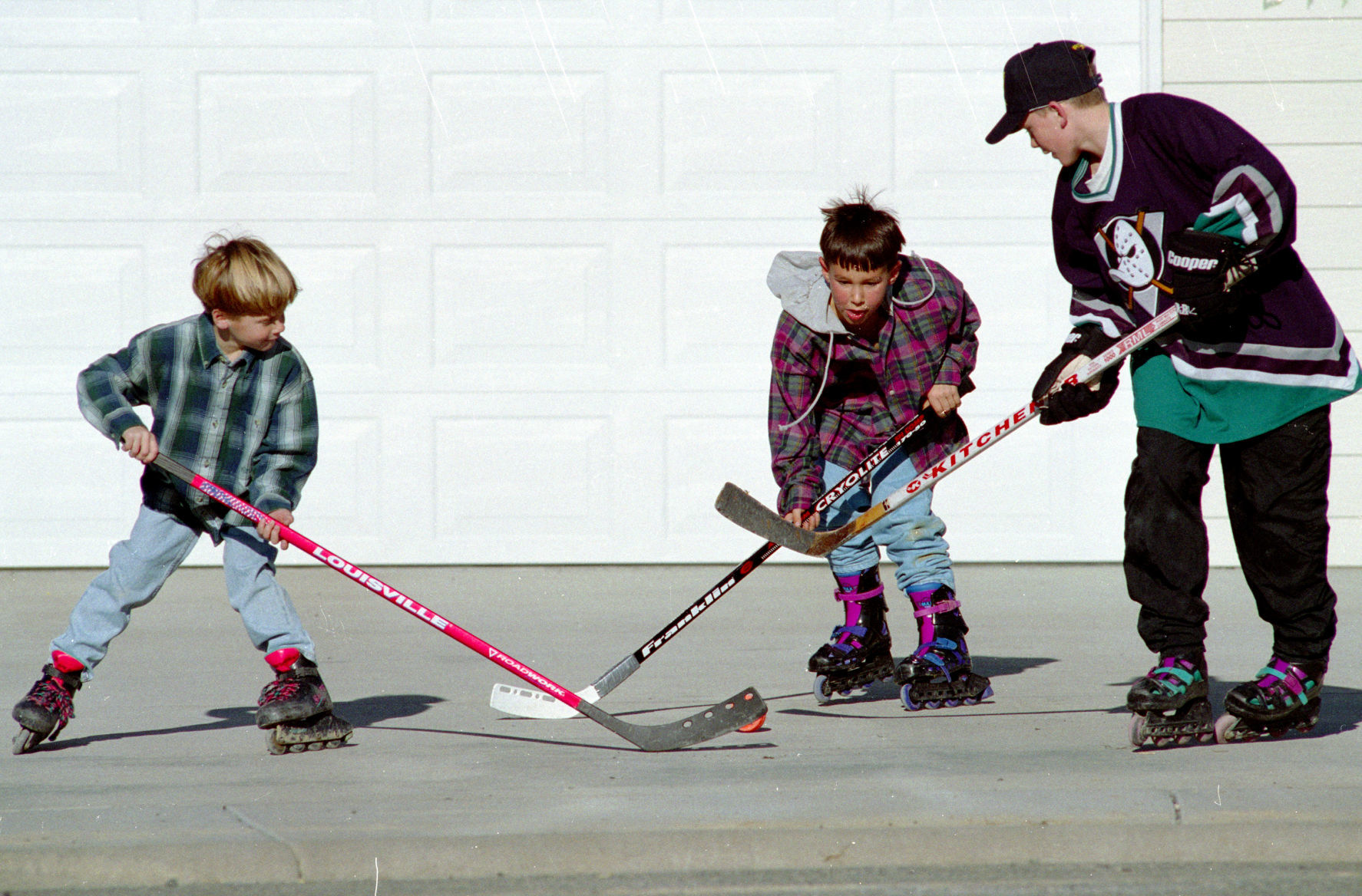 Your after school sport of choice: inline street hockey